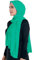 Lina & Lily Maxi Hijab Jersey Premium, Kopftuch Schal Turban für Muslimische Frauen (Jadegrün)