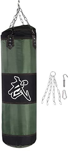 TOUISEDGI Sport-Boxsack - Boxsack Zum Aufhängen Für Das Training zu Hause Oder Im Fitnessstudio, Boxsack Zum Aufhängen Für Erwachsene, 20-30 Kg(120CM-GRÜN)
