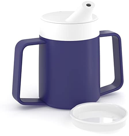 JFA Supplies Tasse à boire pour adulte avec 2 poignées 165 ml Bleu