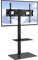 VEVOR Swivel Tall TV Stand Mount for 32 to 65 Inch TVs, Height Adjustable Portable Floor Stand With Tempered Glass Base for Bedroom, Living Room