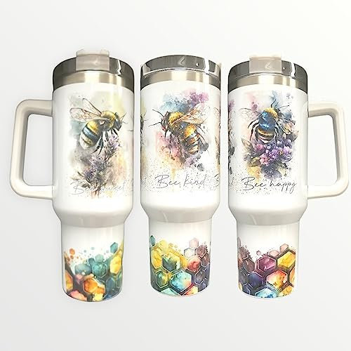 Sellrex Bee Happy 40oz Quencher Tumbler