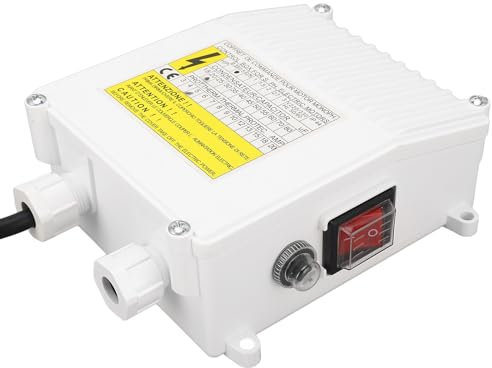 Accessori per Pompe per Pozzi Profondi Scatola di Controllo per Pozzetti 370W 20uf Scatola di Controllo per Interruttori con Protezione Termica per Pompa Sommersa (Spina UE