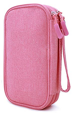 QASHA Diabetikerbedarfs-Tasche für Diabetes, Reiseetui, Organizer für Glukosemessgerät, Teststreifen, Lanzetten, Stechhilfe, Alkoholtücher, Blutzuckerüberwachungssystem, Insulinstift-Tragetasche