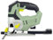 Seghetto Alternativo Pendolare 20V, con 2 Lame Incluse, Motore Bipolare, Telaio in Alluminio Ultraleggero, Angolo di Smusso 45°