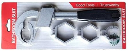 Adjustable Wrenches Large Opening Bathroom Spanners Wrenches Wide Jaw 80mm for Bathroom Washbasin Tube Nut Adjustable Wrenches