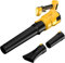 Akku Laubbläser kompatibel mit Dewalt 20V Akku, 52m/s Bürstenloser Elektrischer Gartenbläser, 3 Geschwindigkeiten, Turbomodus, Handbläser zum Laub/Schnee/Staubblasen (ohne Akku)