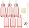 Alledomain 6Pcs, 15Ml Rose Gold Glass Bottles with Dropper Pipettes, Empty Eye Dropper Bottles Rose Golden Cap Refillable Sample Container for Essential Oils/Massage Oils/Body Oil/Chemical Liquid