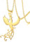 VASSAGO Collier avec pendentif phénix montant en acier inoxydable pour femme, Acier inoxydable, Pas de gemme