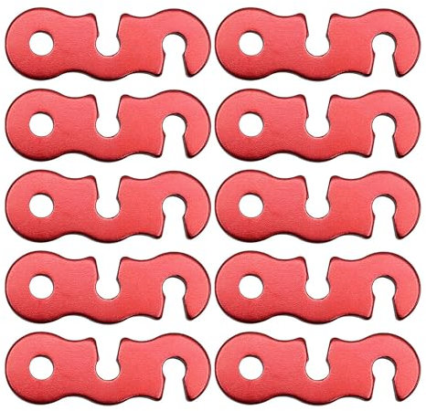 Lot de 10 tendeurs de corde pour tente, tendeur de tente, corde à vent, outil de camping, randonnée, extérieur