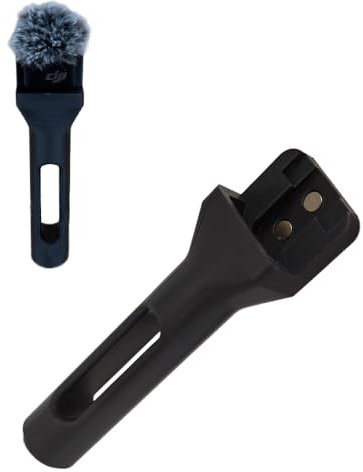 Drahtloser Interview Mikrofonadapter für DJI Mic Mini, Handheld Mikrofonhalterung Mikrofongriffabdeckung