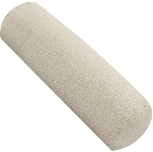 Hoowarm Rollenkissen Nackenrolle 45/60/80/100/120cm Nackenkissen Multifunktional Nackenrollenkissen abnehmbar Rohrkissen Knierolle Dekokissen für Betten und Sofas Yoga(Color 3,20x80cm/7.8x31.5)