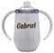 Marquage Unique Tasse d'Apprentissage Personnalisable pour Bébé avec Double Poignée, Motif Renard, Gobelet Isotherme à bec