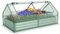 COSTWAY Raised Garden Bed with Greenhouse, Outdoor Elevated Planter Box with PVC/PE Cover & Dual 2-Tier Roll-Up Windows, Steel Mini Growhouse for Patio (PE Cover, Silver+Green, 180 x 90 x 91cm)