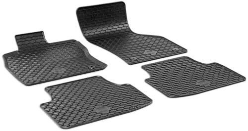 WALSER DirtGuard Gummi Fussmatten Auto für VW Golf 8 Variant (CG5, DB5) 08/2020-Heute, 100% passgenaue Auto Fußmatten, robuste Universal Fußmatte Auto, Gummimatten Auto