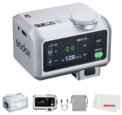 Godox iT30Pro S Mini Flash for Sony Cameras | TTL Auto-Exposure, HSS 1/8000s, 2.4G Wireless Xsystem, 2.8 Touchscreen, Lithium Battery. Compact for Sony Cameras.