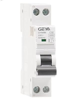 Disjoncteur,Disjoncteur Phase 1P + N MCB 6A 10A 16A 20A 25A 32A 40A 220V AC Disjoncteur 6KA C Courbe B Courbe(C Curve,20A)