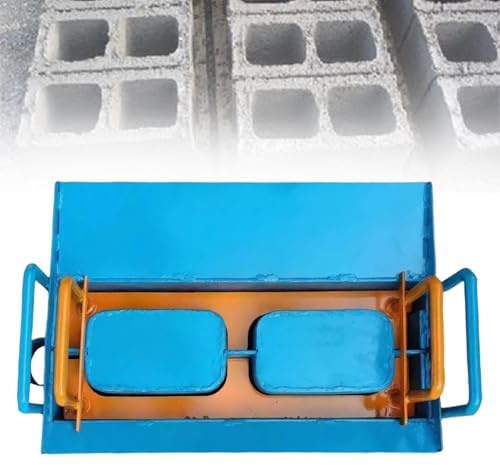 Ryanong Manual Brick Mould Making Machine - Cement Mini Maker for Hollow Concrete Blocks 212 Vibration Frequency 45s Fast Forming 30 Bricks/Hour(H3)