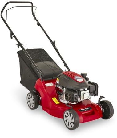Mountfield Tosaerba A Benzina HP41, 39 cm, 123 cc – Sacco 40 L, Regol. Altezza 5 Pos. – Per Giardini Fino A 250 m²