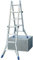 Krause 133953 Aluminium Teleskopleiter Arbeitshöhe (max.): 5m Aluminium DIN EN 131 15.5kg