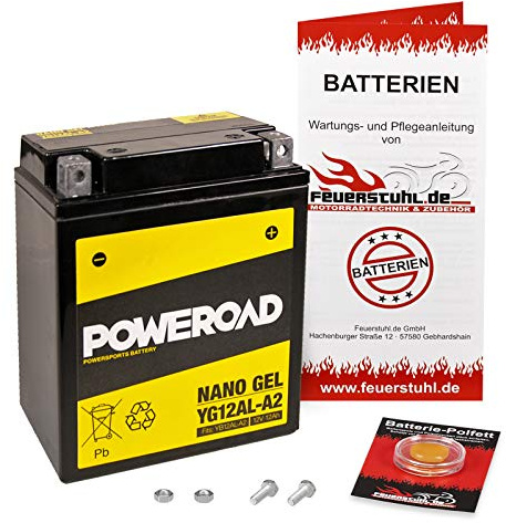 Gel-Batterie für BMW F 650 GS/Dakar, 2000-2008, wartungsfrei, einbaufertig, startklar, inkl. 7,50€ Pfand