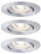Paulmann 94297 Nova Mini LED Einbauleuchte Coin 3er Set rund schwenkbar 3x4W Deckeneinbaustrahler Alu gedreht Aluminium Warmweiß 2700K
