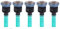 Rainbird R-VAN14 Lot de 5 buses rotatives réglables RVAN14 (45 à 270 degrés) 2,4-4,3 m