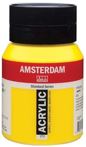 PAINT IT EASY NEU Amsterdam Acrylfarbe 500ml, Transparentgelb mittel