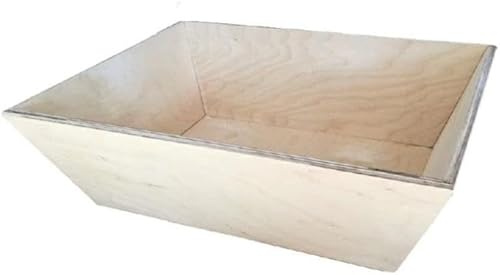mille idee Madia in Legno Impasto Manuale Pizza Napoletana Contenitore Cassetta Vaschetta Portaimpasto cm. 38x40x18h