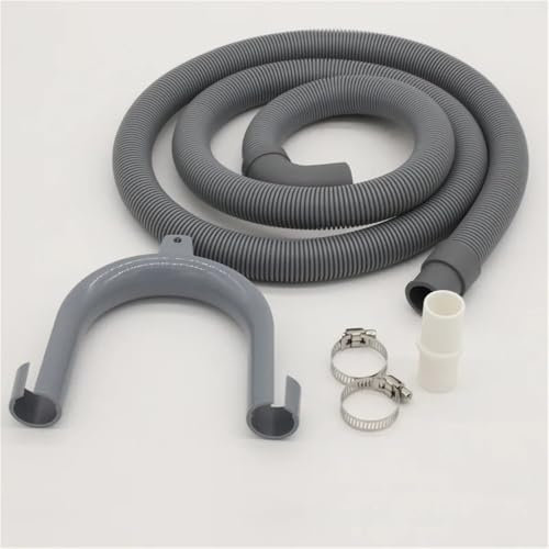2M Home Drum Washing Machine Drain Pipe Hose Elbow Drain Pipe Extension Kit Washing Machine Accessories