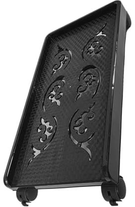 TOPPERFUN Support de Tour Ordinateur Mobile Roues Support Élevé pour Pc de Bureau Étagère pour Freins Dimensions Couleur Noire
