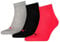 PUMA Sportsocken, 100 Denier (3 Stück) für Herren, 232 - Black/Red, 43-46