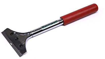 Barnwell 12 Long Scraper with Rubber Handle 4 100mm Wide Flooring Wall Tiling