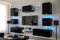 Furnitech Hängend Wohnwand Modern | Wohnzimmer Schrankwand Mit Regale Und TV Schrank | Möbel Ohne LED (Nowara AN1-17B-HG20-1A-NEW)