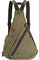 Poeyleja Canvas Sling Bag Crossbody Brusttasche Rucksack Schultertasche Umhängetasche für Radfahren Camping Wandern Reisen Schule für Herren Damen (Armeegrün)