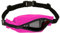 SPIbelt Taschengürtel für Kinder, erweiterbare Tasche, verstellbare Taille, kein Logo, kein Hüpfen, Fuchsia mit schwarzem Reißverschluss, Größe S