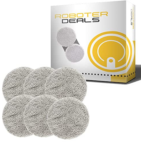 HRobotic Accessoires Mikrofaserpads, Ersatzpad, Pad (6 Stück) für Hobot 368 und 388 Fensterputzroboter