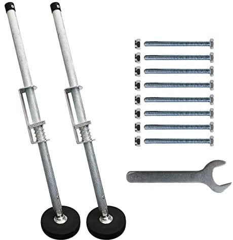 TOUGHER Ladder Leveler Pair,Ladder Accessories Tools Working on Stairs, Adjustable Ladder Leveler Stabilizer for Stable Platform and Ground Level for All Surfaces-Extented Version(23)