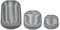 blomus Laterne Lito 3er Set | Steel Gray | Größe S,M und L | 20L x 20B x 17H cm | 28L x 28B x 27H cm | 33L x 33B x 45H cm | Kerzenhalter Grau | Windlicht aus Edelstahl | Laterne Deko