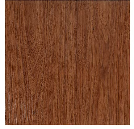Sonnewelt Revêtement de sol en PVC autocollant d'environ 1 m² - 11 carreaux de sol en vinyle antidérapant et imperméable - 30 x 30 cm - Pour chauffage au sol - Couleur du bois - Grain de bois