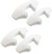 White Child Safety Door Stopper – Anti-Slam Wedge Guard to Prevent Finger Pinch Injuries on Hinges and Doors (Pack of 4)