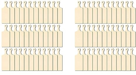 JUFUM 72X tagliere in legno con manico in legno grezzo taglieri per salumi pagaia vuoto piccolo tagliere