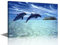 Leinwandbild für Wohnzimmer, springender Delfin, moderne Wohnkultur, Ozeantiere, HD-gedruckte Poster, Kunstwerk für Schlafzimmer, Büro, Wandkunst, Gemälde, Badezimmerbilder, fertig zum Aufhängen, 61 x