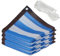 Malla Sombreo 3x9m, HDPE Transpirable 90% UV - Ocultacion Jardin Exterior - Toldo Vela para Piscinas al Aire Libre, Cochera, Rayas Azules