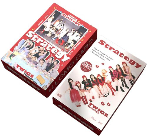 KPOPBTS TWICE Photocards 55 PCS Photocards Strategy Album Photo Cards KPOP LOMO Card Set Gift Merch for Once Fans