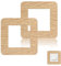 Light Switch Surround, 2Pcs Wood Grain 3.38 Inch Light Switch Cover Plates Finger Plate Surround Square Shape Acrylic Single Socket Surround Plate for Home Decoration