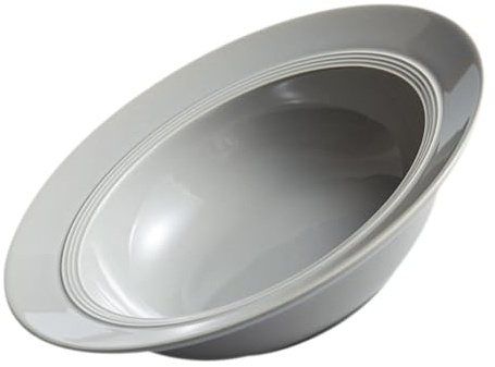 MOTHNUR Creative Nordic Style Pasta Plate Salad Plate Deep Soup Light Grey for Home Kitchen Serving