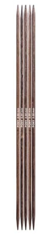 Pony Perfect Wooden Double Pointed Needles 20cm 3.00mm 1pc