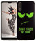 König Design Handyhülle kompatibel mit Huawei P20 Silikon Case Hülle Sturzsichere Back-Cover Handyhülle - Don't Touch My Phone Grün Schwarz