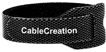 Cable Ties 6 inch/15cm, CableCreation 50PCS Reusable Fastening Organizer Cord/Tie Wrap, Straps Nylon Adjustable Cable Management,Black