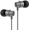 Lenovo HF118 Black Metal In-Ear Stereo Earphones with Wire and Microphone